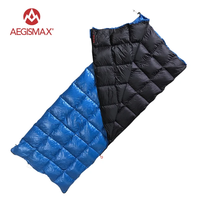 AEGISMAX Ultra Light 90% White Duck down sleeping bag Open square 1