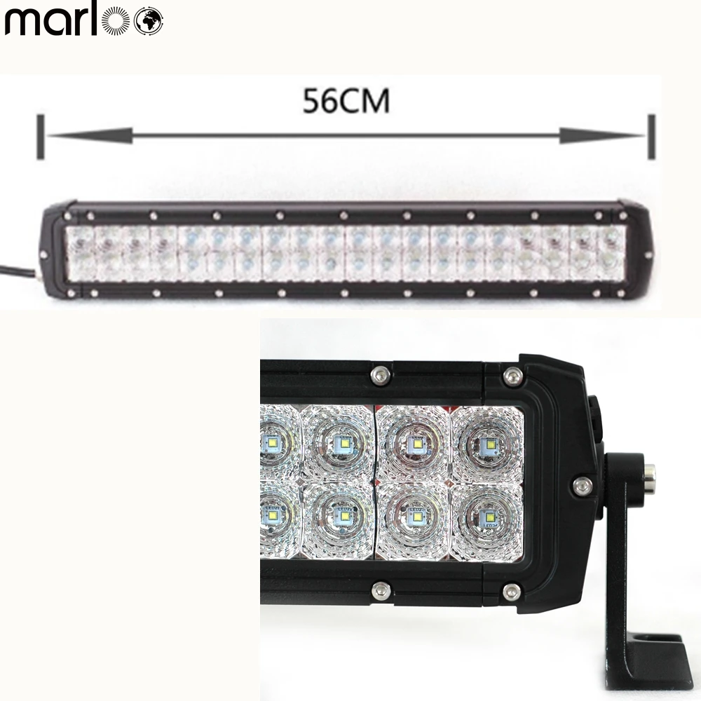 

Marloo Newest 22 inch 120W OffRoad LED Work Light Bar Driving Lamp White Light 12V 24V 4x4 ATV Boat SUV Truck Tractor SUV Light