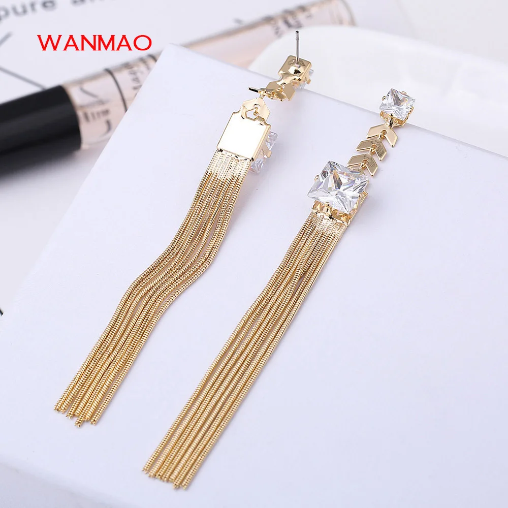 High end fashion jewelry long style wheat ears earrings earrings female