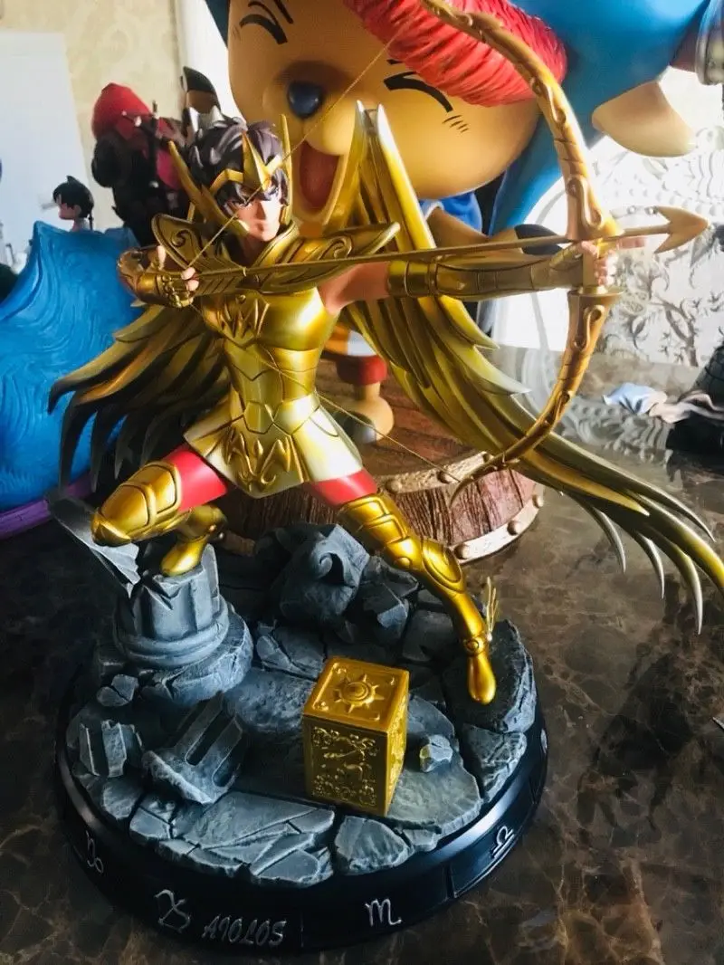 

The Zodiac Series Saint Seiya Aiolos Gold Saint Sagittarius Resin Statue Action Figure Collection Model Toy X532