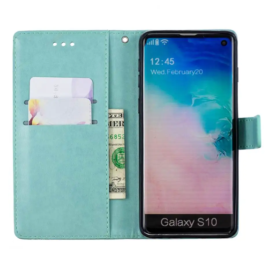 Кожаный флип-чехол для samsung Galaxy S10 S10E S7 S8 S9 A30 A40 A50 A10 M10 M20 M30 A6 A8 A7 J3 J4 J5 J6 J7 плюс чехол