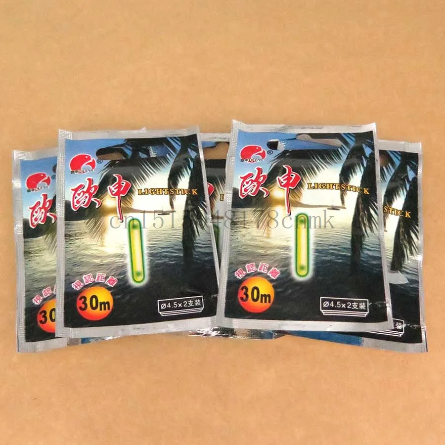 

10 Pack 4.5 *37mm Fishing Float Light Stick Luminous Float Glow Night Fishing Rod Lights Dark Glow Stick Fishing Tackle