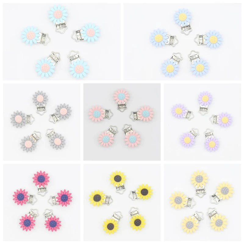 Подсолнух смолы Прорезыватель бусины 27 мм пищевой класс Детские зубные кольца для детей игрушки Детские DIY соска зажимы аксессуары натуральный подарок