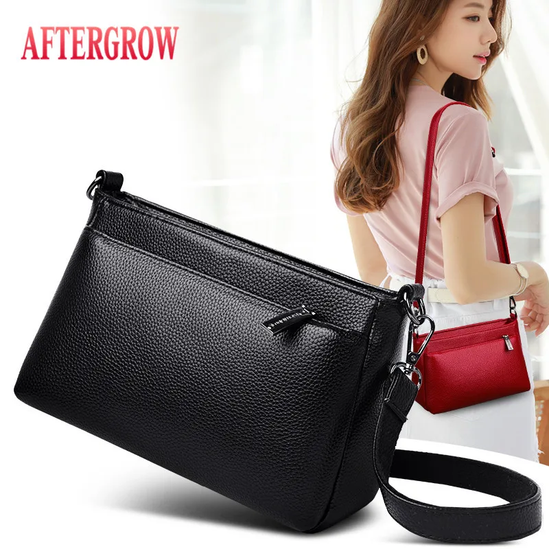 

Simple Women Handbag Female Shoulder Bag Litchi Pattern Quality Soft PU Leather Ladies Messenger Bag Casual Women Crossbody Bags