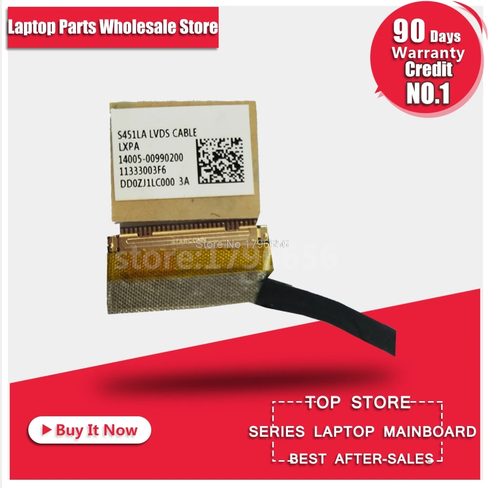 New Laptop Screen LVDS/LED/LCD Video Flex Cable For ASUS Vivobook S451 S451L S451LA S451LB S451LN 14005-00990200 DD0ZJ1LC021 New Laptop Screen LVDS/LED/LCD Video Flex Cable For ASUS Vivobook S451 S451L S451LA S451LB S451LN 14005-00990200 DD0ZJ1LC021