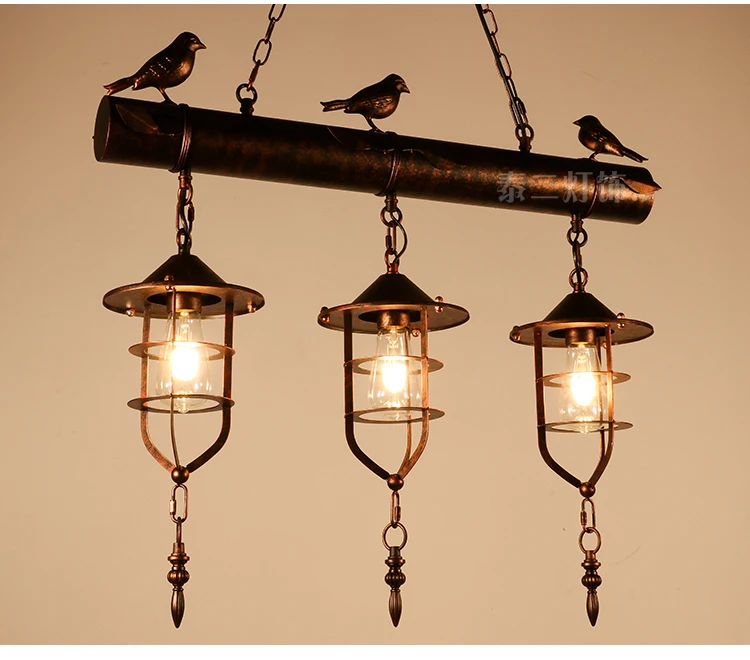 

Nordic modern birdcage restaurant iron creative personality simple cafe bar bedroom study bird Pendant lamp LO8168