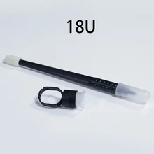 2 шт. одноразовые, для микрообработки ручка 18U/14pin Перманентный макияж машина ручка брови татуировки ручка медицинская упаковка прилагается