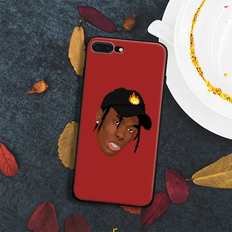 

Travis Scott 8bit hip hop Rap rapper Soft Silicone Phone Case Cover Shell For Apple IPhone 5 Se 5s 6 6s Plus 7 8 7Plus 8Plus X