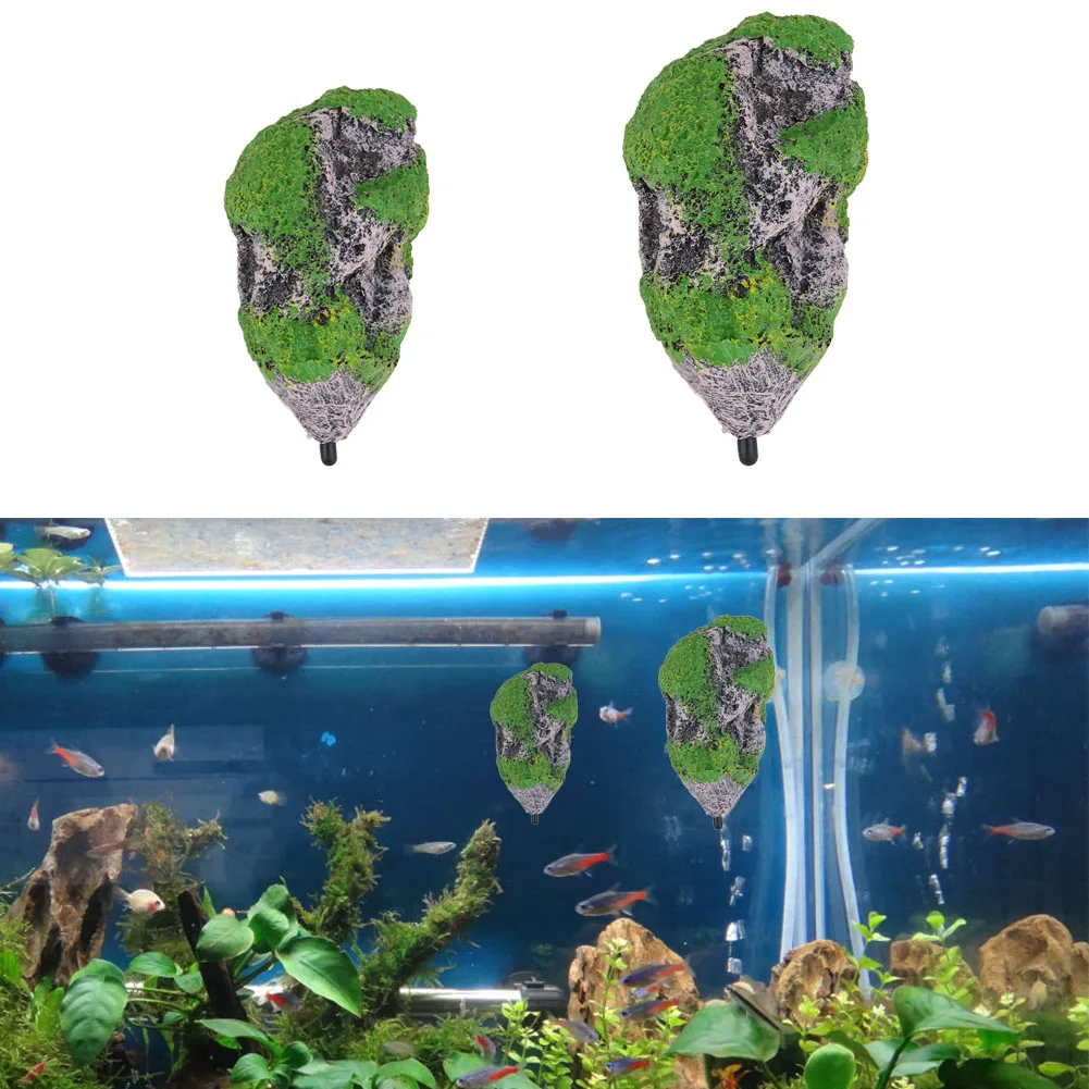 

Resin Artificial Floating Pumice Suspended Stone Decor Artificial Aquarium Fish Tank Decoration Floating Rock Ornament