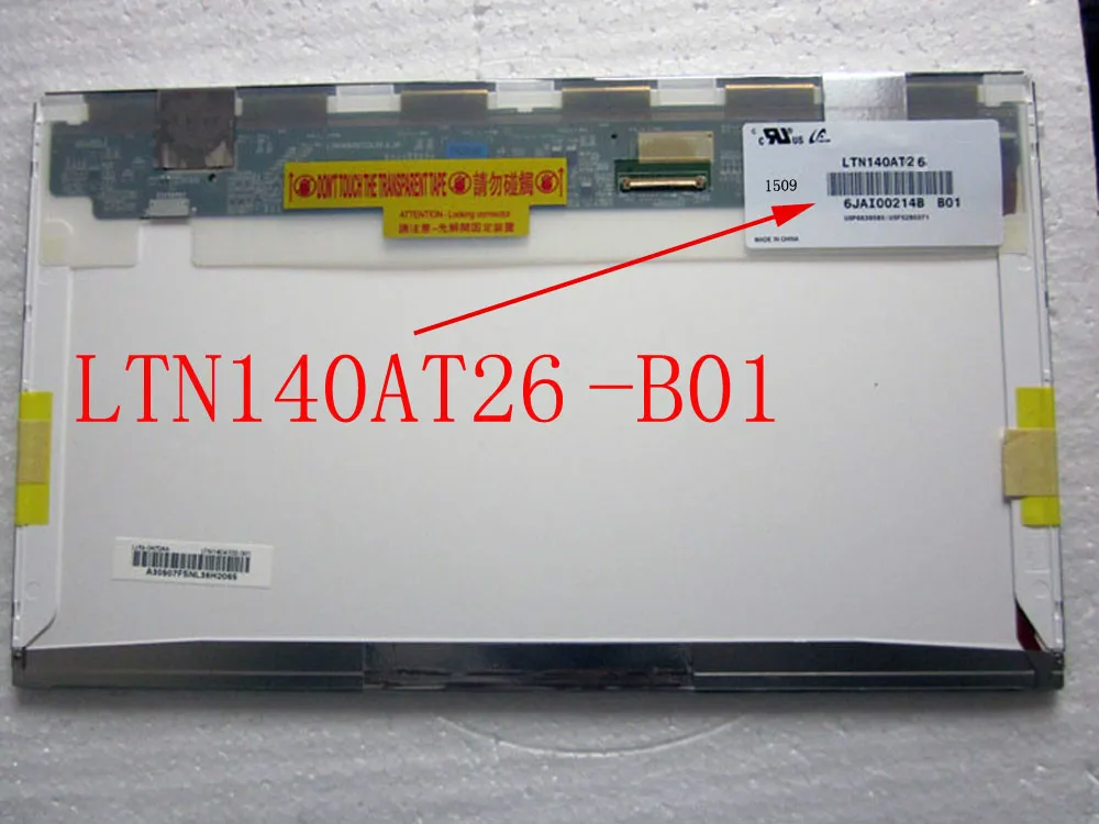 

LTN140AT26-B01 LTN140AT26 B01 TFT LCD Panel Screen 1366x768 HD LED Screen Original