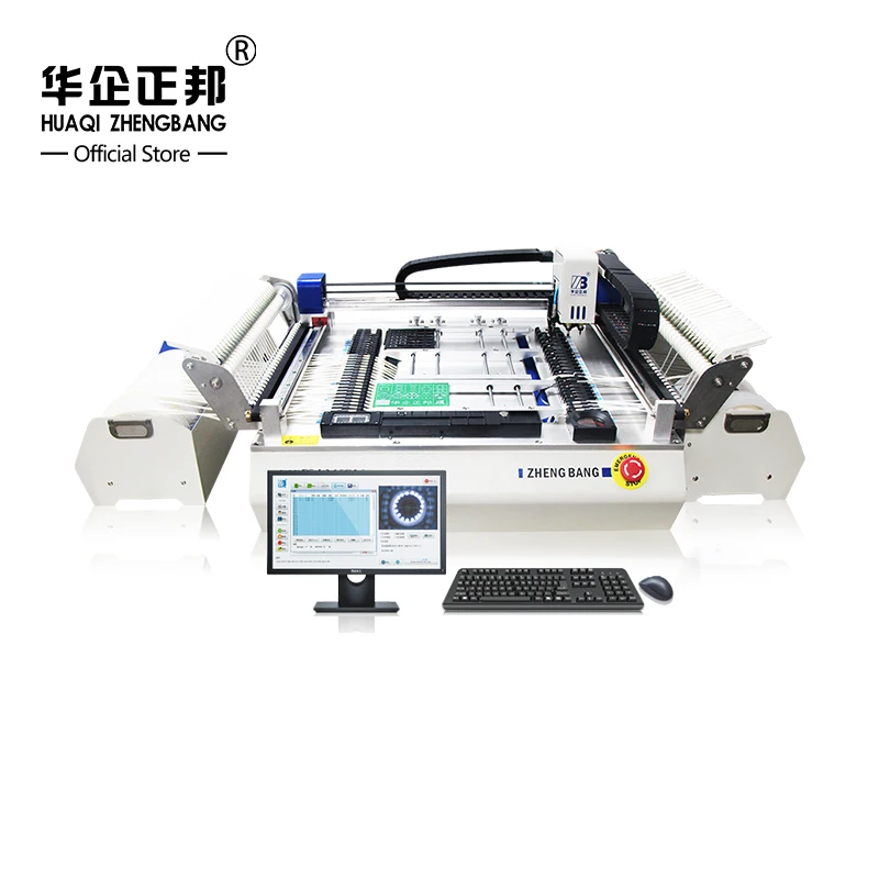 

Desktop SMT pick and place machine ZB3245TSS, 54pcs feeders , closed loop control , with Win7 system , 220V/110V