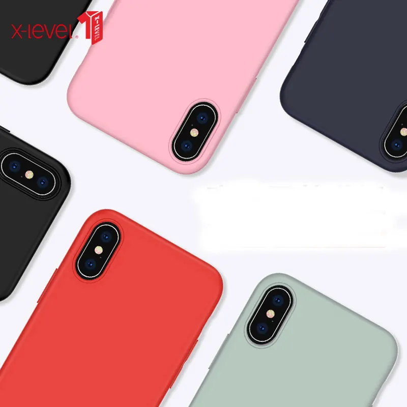 

Newest X-Level Liquid Silicone for iPhone XS Max XR Case Cover Stronger Shockproof Protective Back Shell for iPhone XS XS Max