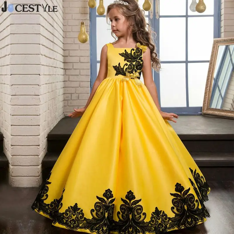

Kids Girl Formal Occasion Dress Bridesmaid Party Event Wedding Flower Long Dress Ball Gown Princess Teenager Clothing vestidos