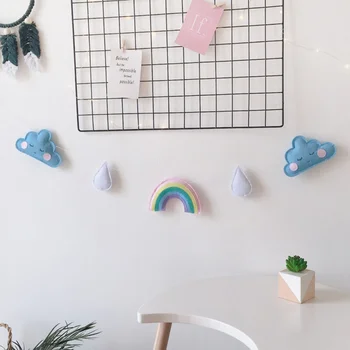 

Nordic Baby Star Moon Clouds Rainbow Water Drops Hanging Ornaments String For Children Room Crib Tent Decoration