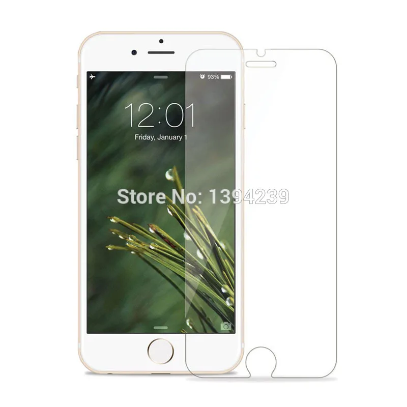 100 шт для Iphone 6 6s 7 4," Премиум Защитная пленка 2.5D 0,3 мм 9 H Твердость Закаленное стекло протектор экрана Нет розничной упаковки