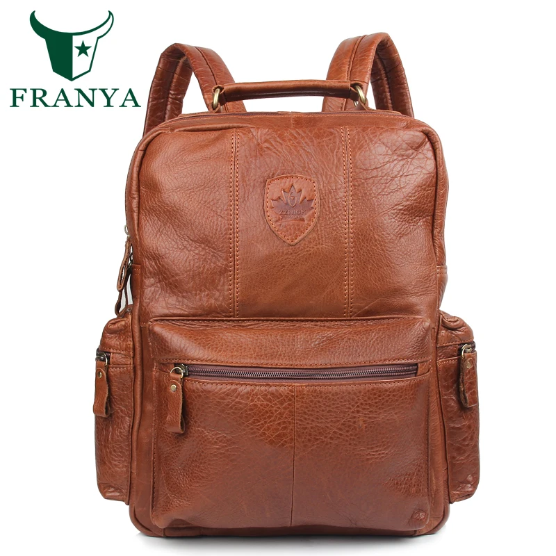 Vintage Genuine Leather Backpack School Bags mochila feminina Travel backpacks mochilas leather bag for men Vintage Genuine Leather Backpack School Bags mochila feminina Travel backpacks mochilas leather bag for men
