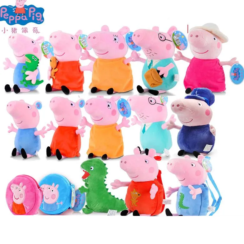 

Peppa Pig George 19cm/30cm Stuffed Animals & Plush Toys Dinosaurs and bears For Kids Girls Baby Party Animal Plush Toys Gifts