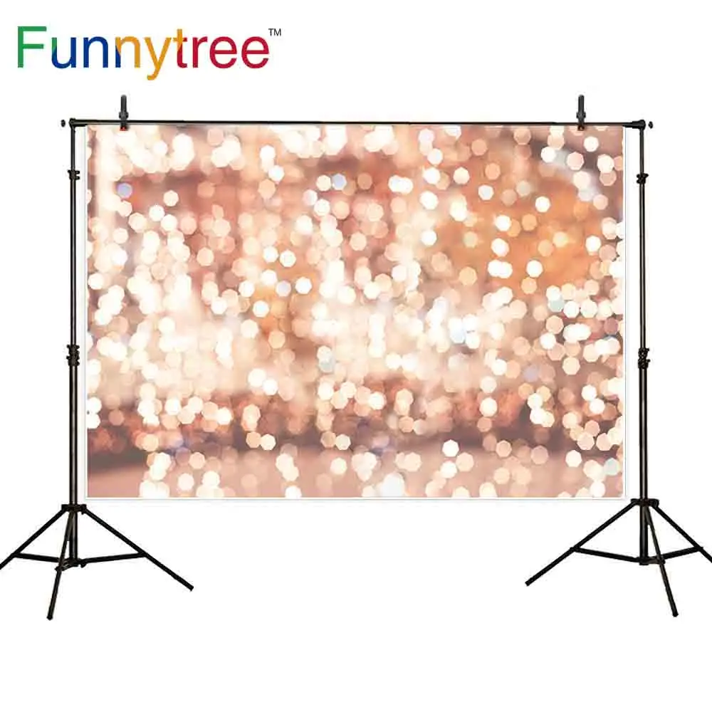 Funnytree фон для фотостудии блестящий золотой абстрактный боке halo Фотофон фото