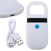ISO FDX-B мини-чип сканер чипов у собак RFID микрочип ПЭТ сканер 134,2 кГц/125 кГц портативный ПЭТ микрочип распознавания тег сканер