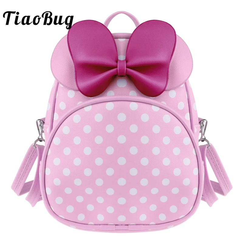 TiaoBug милые девушки мультфильм галстук-бабочка в горошек балетные костюмы сумка для дискотеки ребенок детский сад школьная сумка рюкзак
