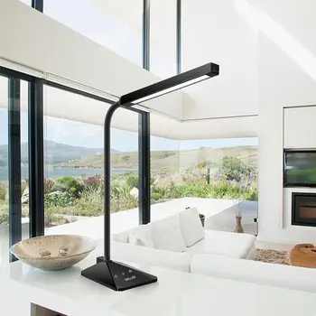 

SOLLED Desk Lamp 48 LEDs 5 Colors and 5 Levels Brightness Dimmable Table Light with Touch Sensitive Control Panel for Reading