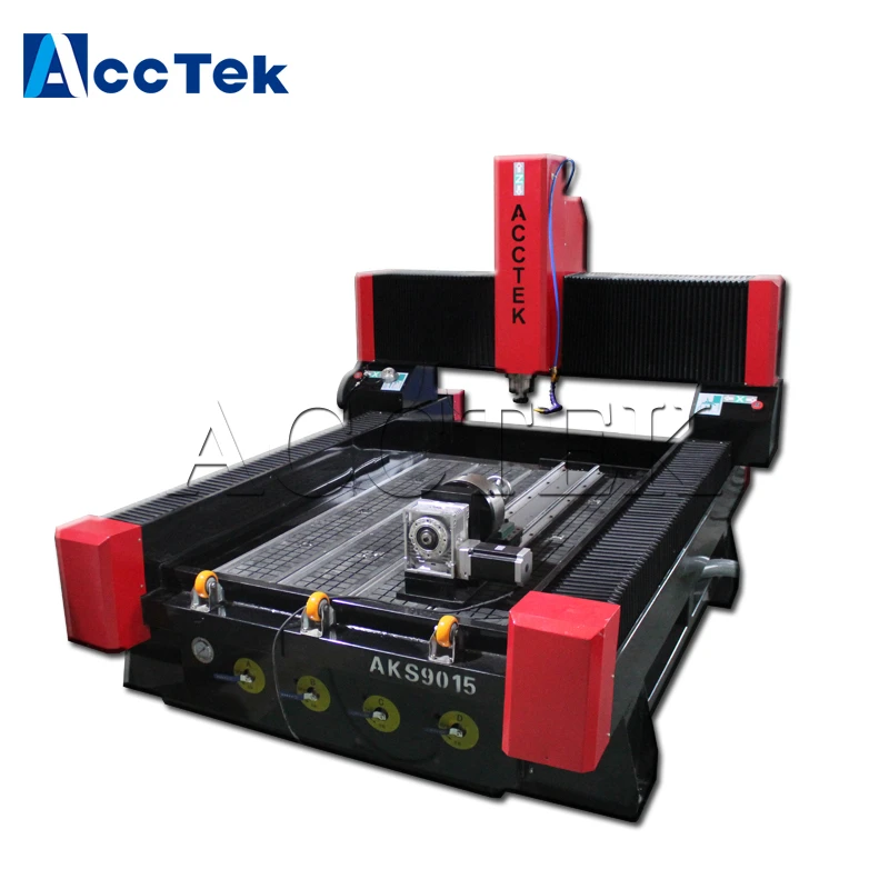 

AKS9015 New designed stone sink cutting machine lathe cnc router for stone marble tomestone granit cutting machine