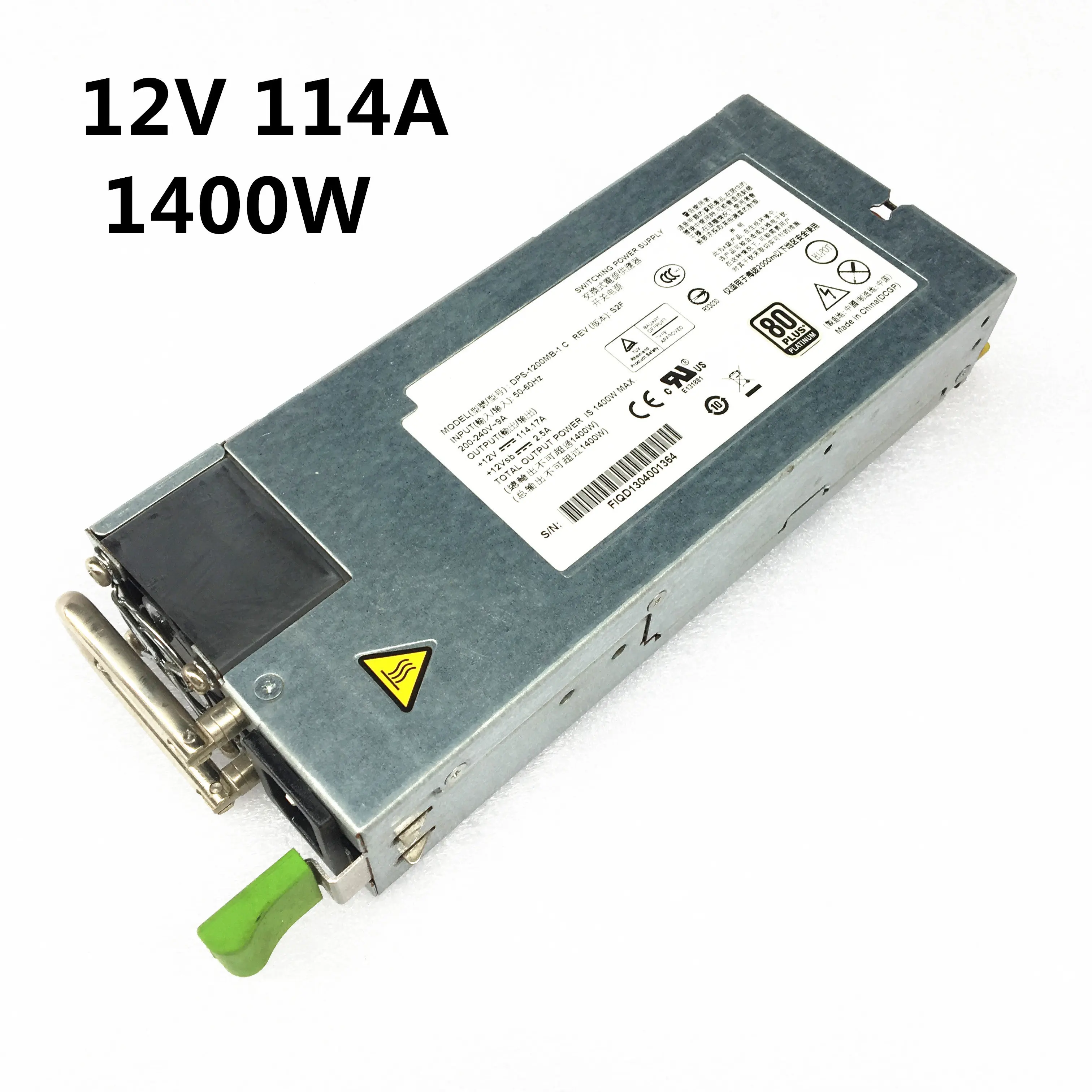 

100%Strict test 12V high power supply DPS-1200MB-1 C 12V 114A 1400W Switching power supply