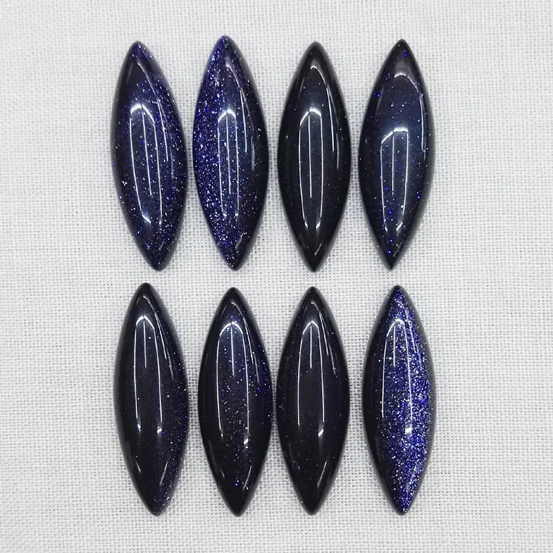 25*8*5 мм Синий Песок камень бусины в форме маркизы кабошон каплевидные бусины 20 шт./лот