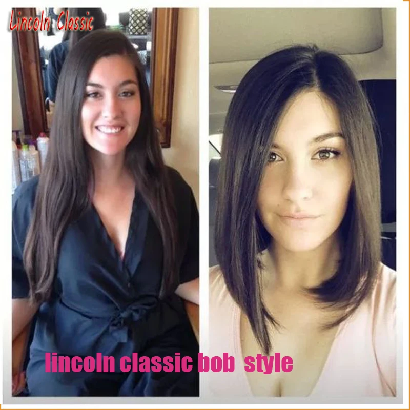 

Lincoln Bob!Such GOOD short bob silky Peruvian Bob lace front wigs and Full lace wigs Bob Style for black women natural hairline