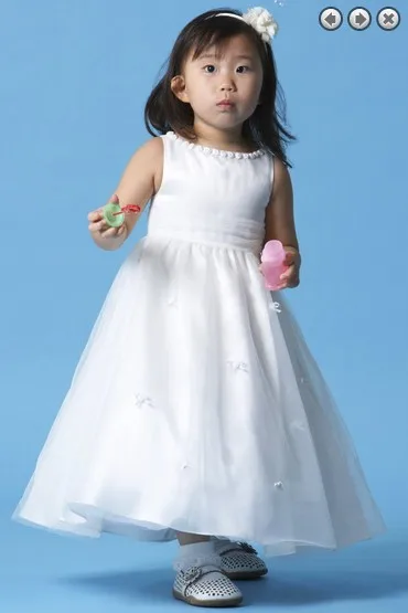

free shipping flower girl dresses for weddings 2013 baby girl prom communion kids christmas pageant dresses for girls white