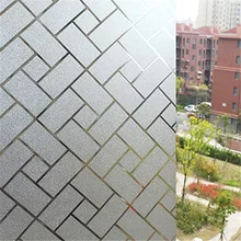 Funlife 30x200 см не самоклеящаяся пленка для окон витражная оконная пленка статический Матированный с декорированием узором "Мороз" ограничивающий обзор извне пленка для дома ванной гостиной