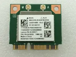 SSEA 802.11AC Половина mini PCI-E Wi-Fi Bluetooth 4,0 Realtek RTL8821AE 2,4/5,0 ГГц карты для IBM lenovo FRU 04X6026