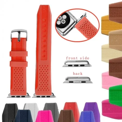 38mm Silicone Watch Band Replacement for Apple iWatch WB1101V38JB