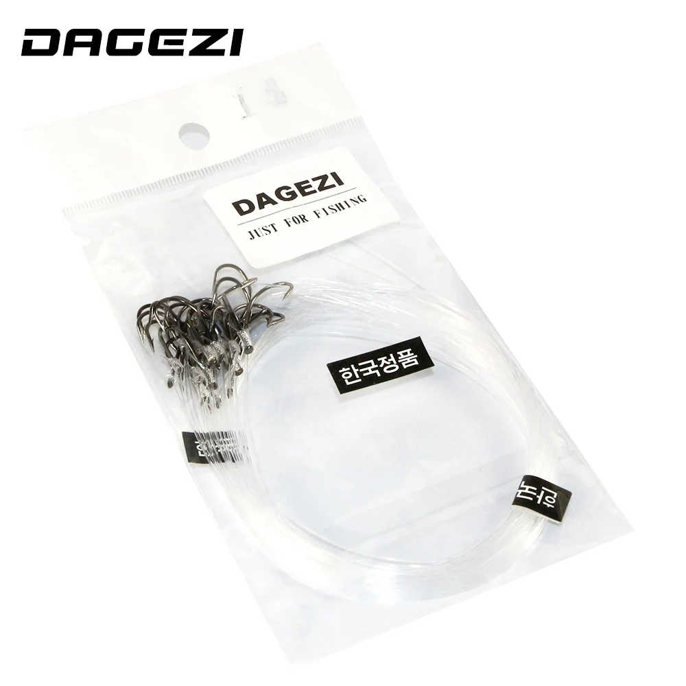 DAGEZI 25pcs Fishing Hook with fishing line High carbon steel 8-16# Barbed Hooks Pesca Tackle Accessories DAGEZI 25pcs Fishing Hook with fishing line High carbon steel 8-16# Barbed Hooks Pesca Tackle Accessories