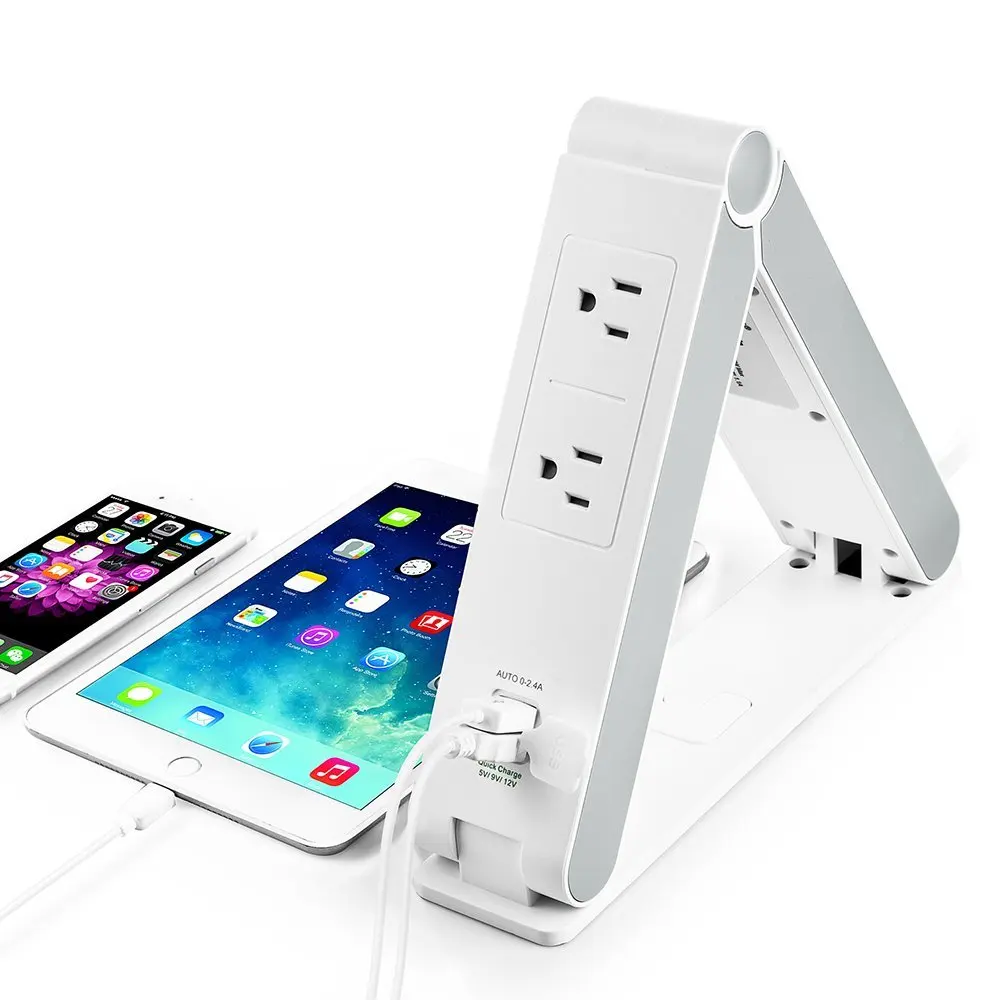 BESTEK 4 Outlet Surge Protector Power Strip 6 ft Cord With