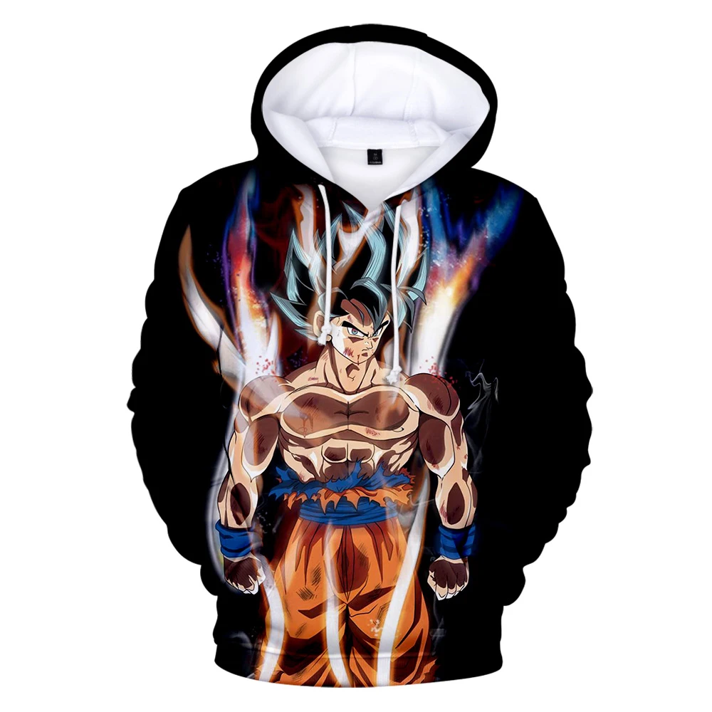 Новейшая Аниме Толстовка для мужчин/женщин 3D мяч Z Dbz Сон Гоку карманные толстовки