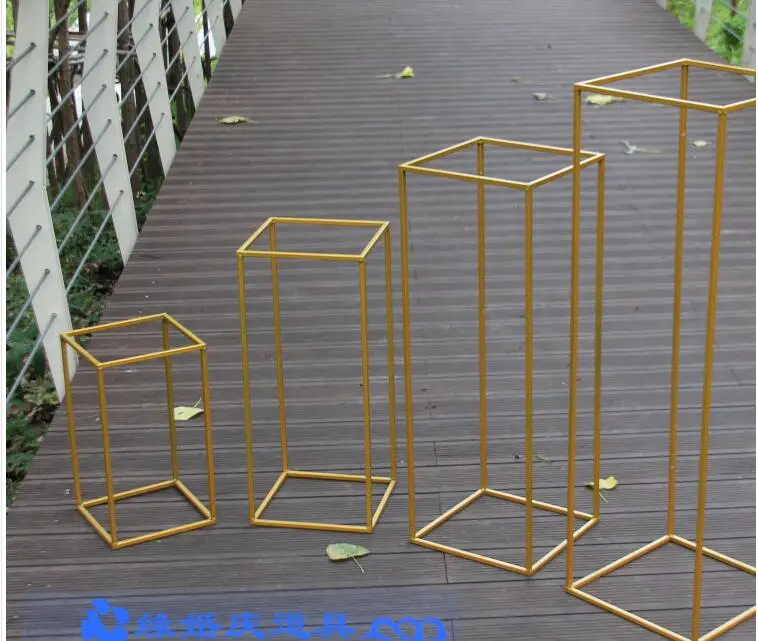 Northern Europe simple black iron art rack display rack clothing shoe rack, wedding decoration d frame rectangle.