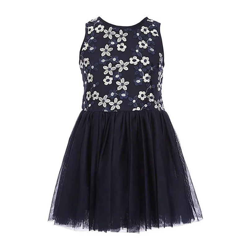 

Yatheen Little Girls 2T-8T Dress Embroidery Floral Tutu Dress Kids Dress For Girls