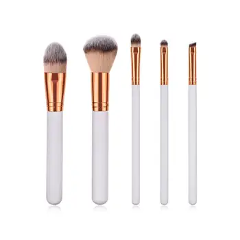 

5PCS Wooden Handle Pro Eye Shadow Foundation Makeup Brushes Set Cosmetics Brush Makeup Tool Soft Synthetic Hair Beauty