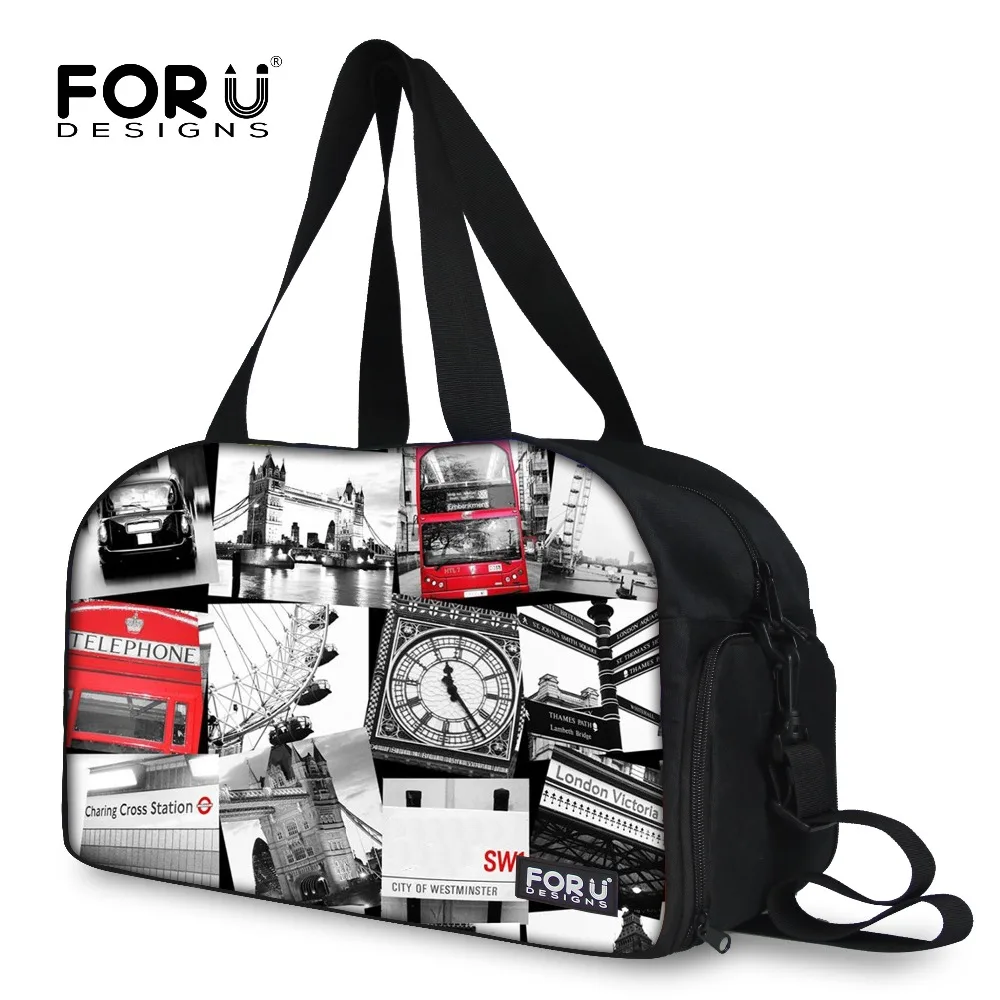 

FORUDESIGNS 2017 Women Big Travel Bags,New British Style Duffel Bags for Woman.Ladies Large Fashion Print Weekender Luggage Bag