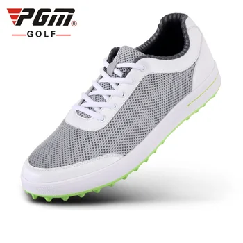 

Brand PGM Mens Golf Sports Air Mesh Shoes Spikeless and Waterproof and Breathable and Light Weight Golf Sneakers XZ079