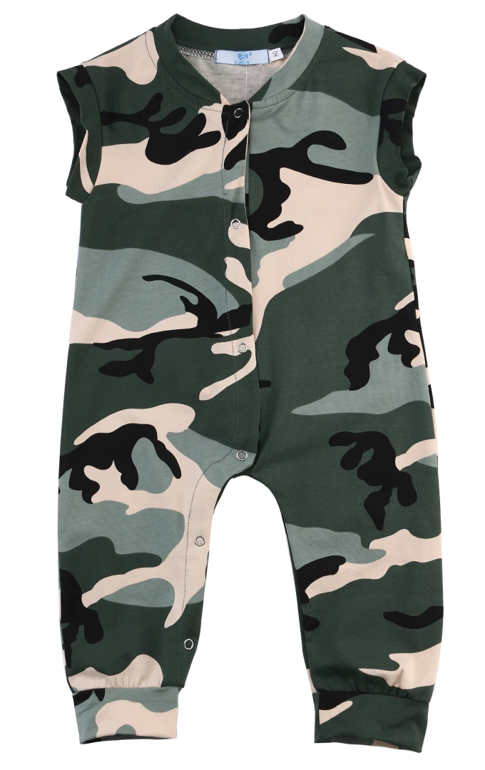 newborn camo overalls
