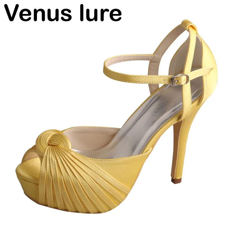 yellow bridal shoes