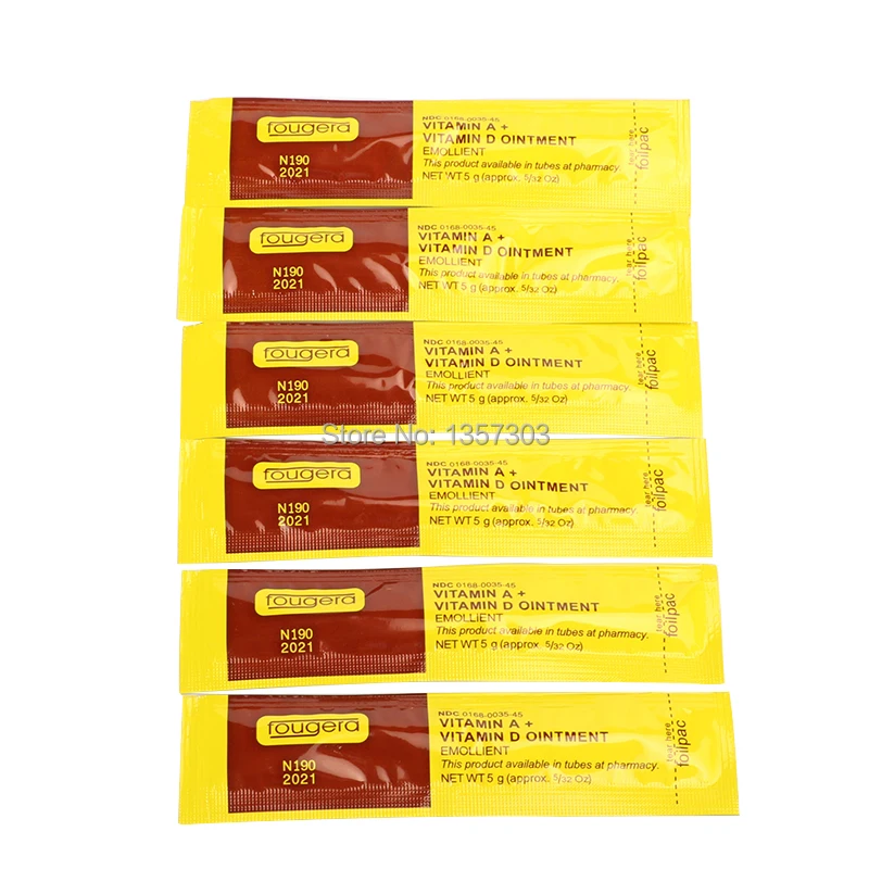 

50Pcs 5g New Anti Scar Tattoo Aftercare Fougera Tattoo Recovery Cream Vitamin A+ D Ointment Repairing Permanent Tattoo