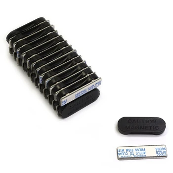 

30pcs wholesale Silver Magnetic Name and Id Badge Holders with Adhesive Backing