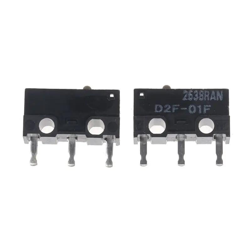 

2Pcs Original OMRON Mouse Micro Switch D2F-01F Gray Dot Gold Alloy Contacts