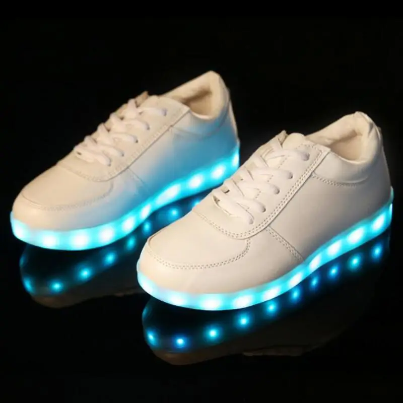 lighting shoes Fashion Child LED Luminous shoes boys girls USB