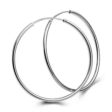 Новое поступление модные большие Гладкие большие уши кольцо прозрачный круг круглый обруч очаровательные серьги для женщин