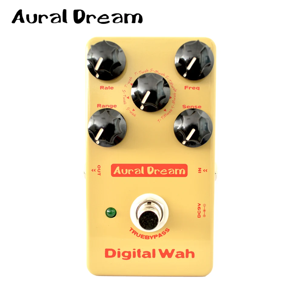 Aural Dream Digital Wah Guitar Effect Pedal with True Bypass Design and