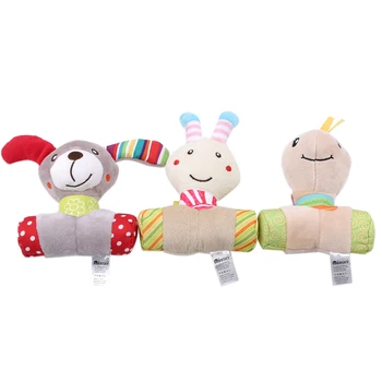 

Baby Kids Rattle Toys Cartoon Stuffed Handmade Bell Newborn Baby Stroller Bed Hanging Rattles Toy